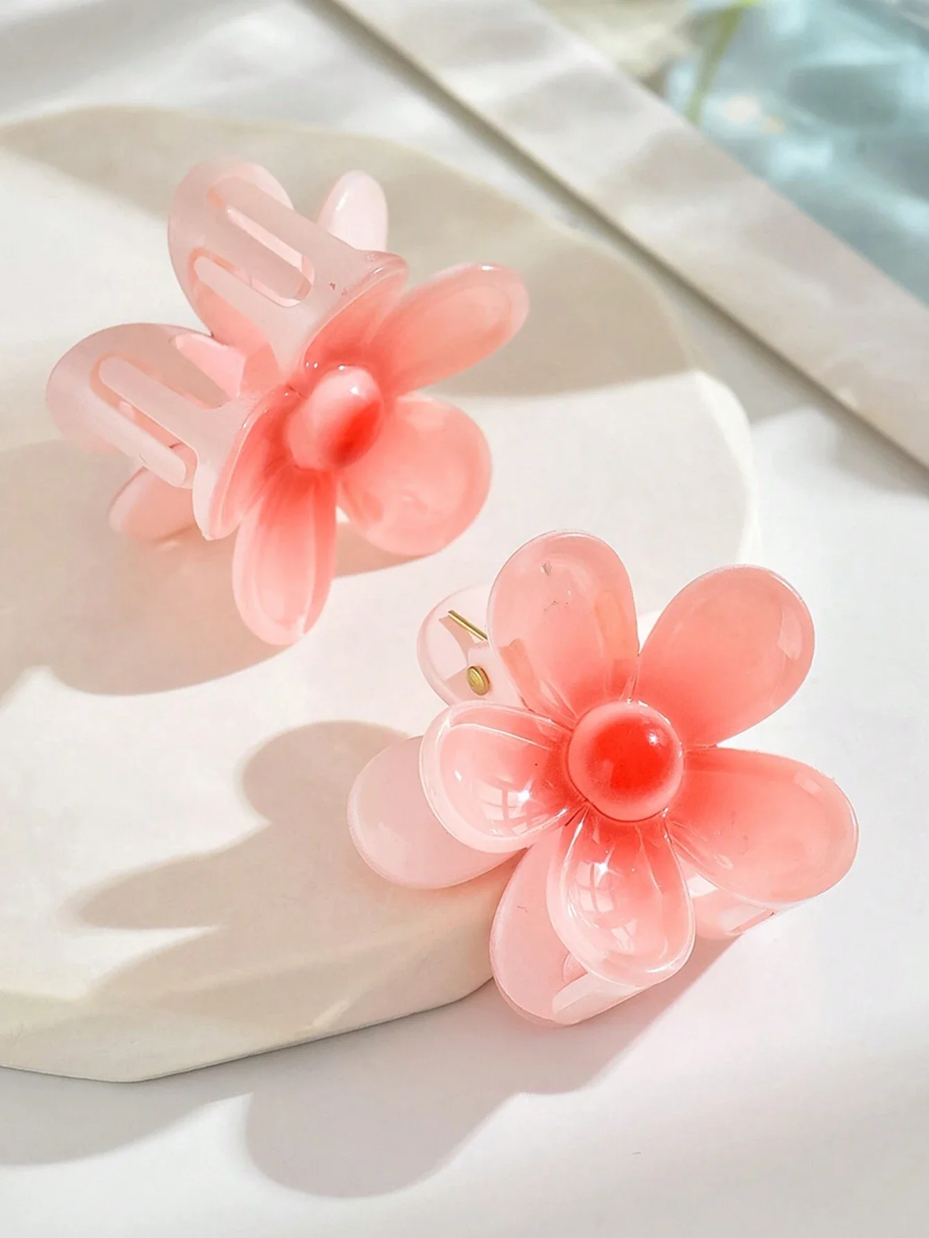 2pcs Mini Gradient Blossom Clips - Image 5