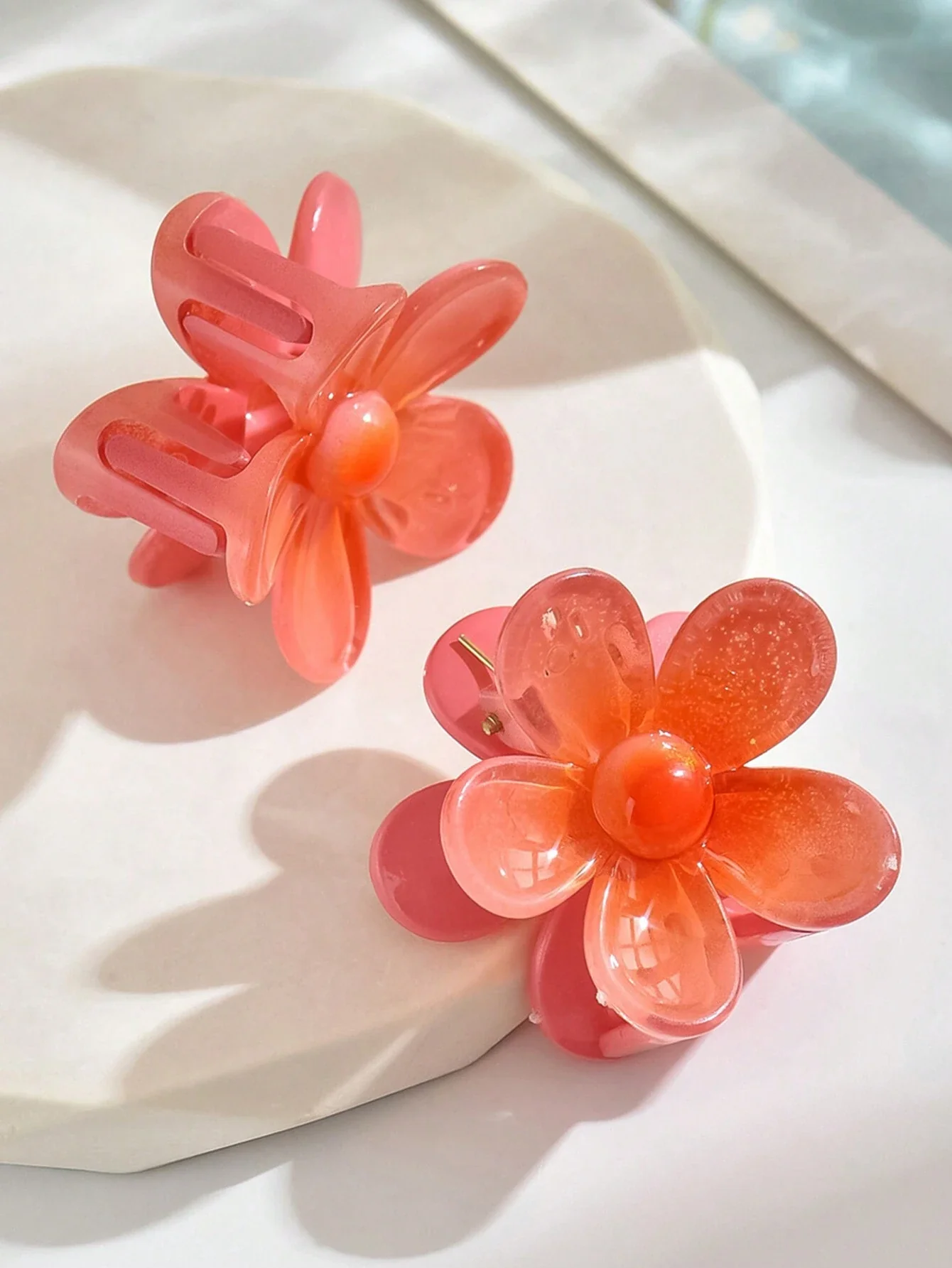 2pcs Mini Gradient Blossom Clips - Image 6