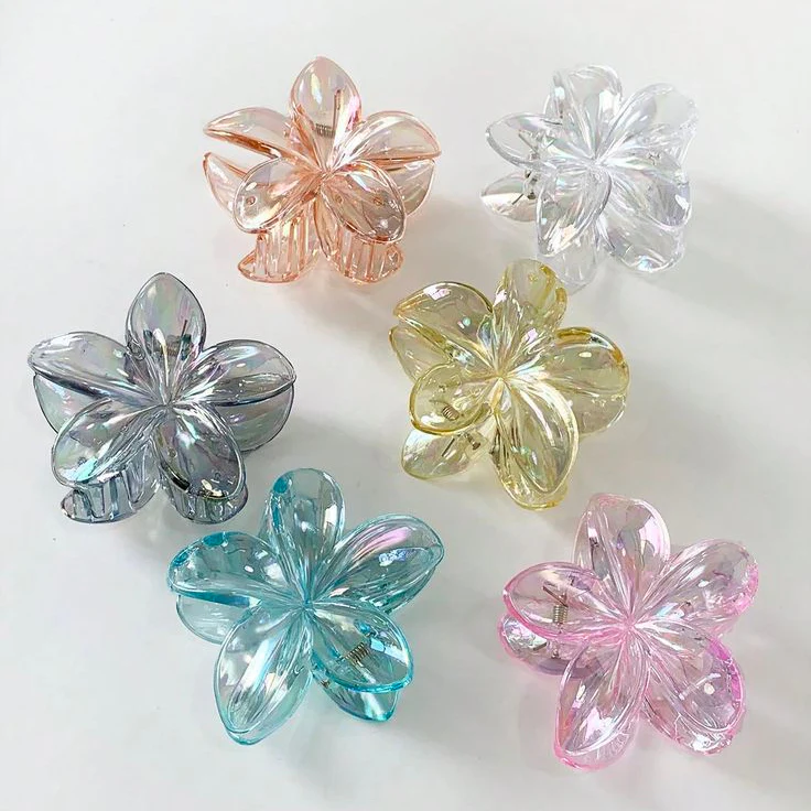 2pcs Small Transparent Clips