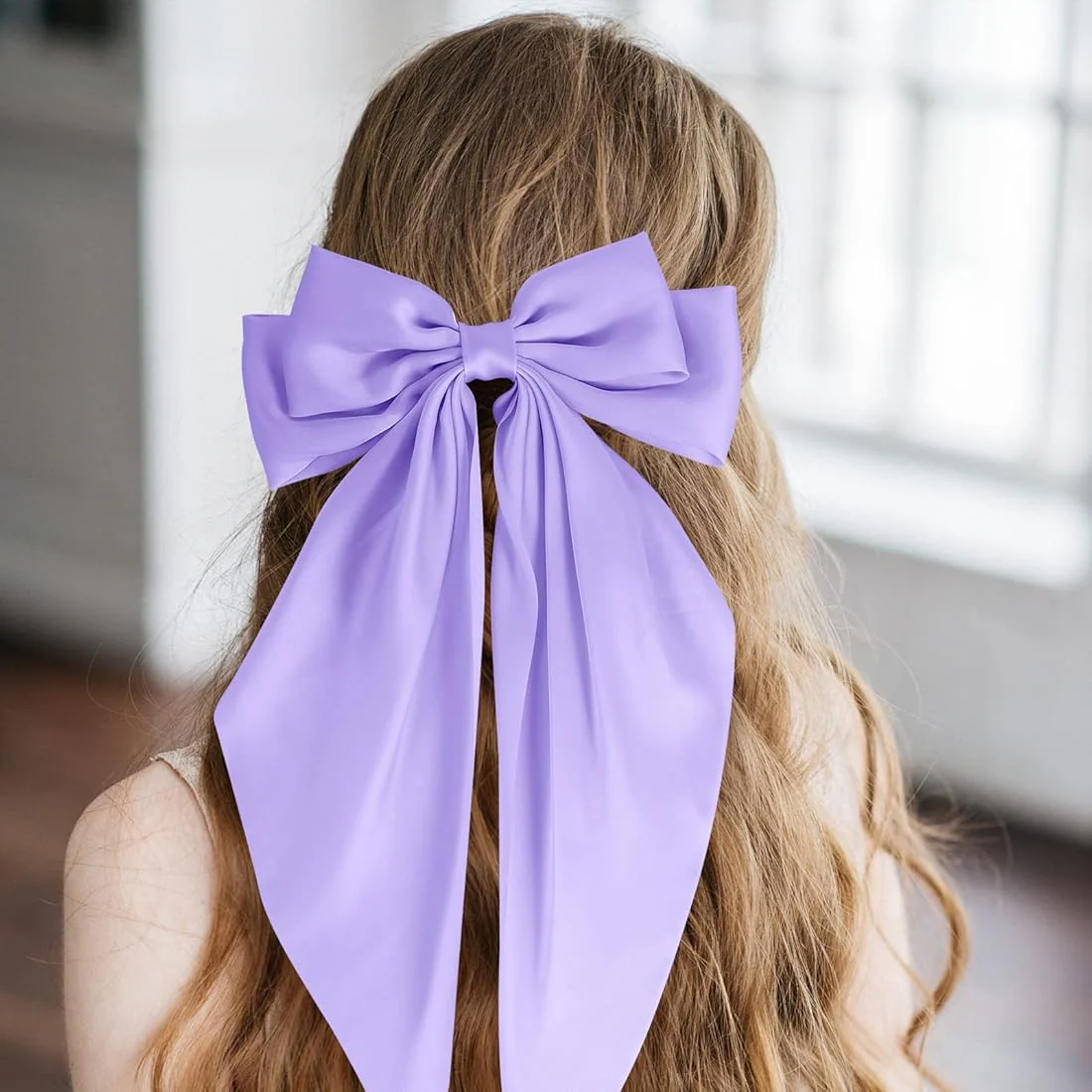 Long Tail Hair Bow Clip - Image 5