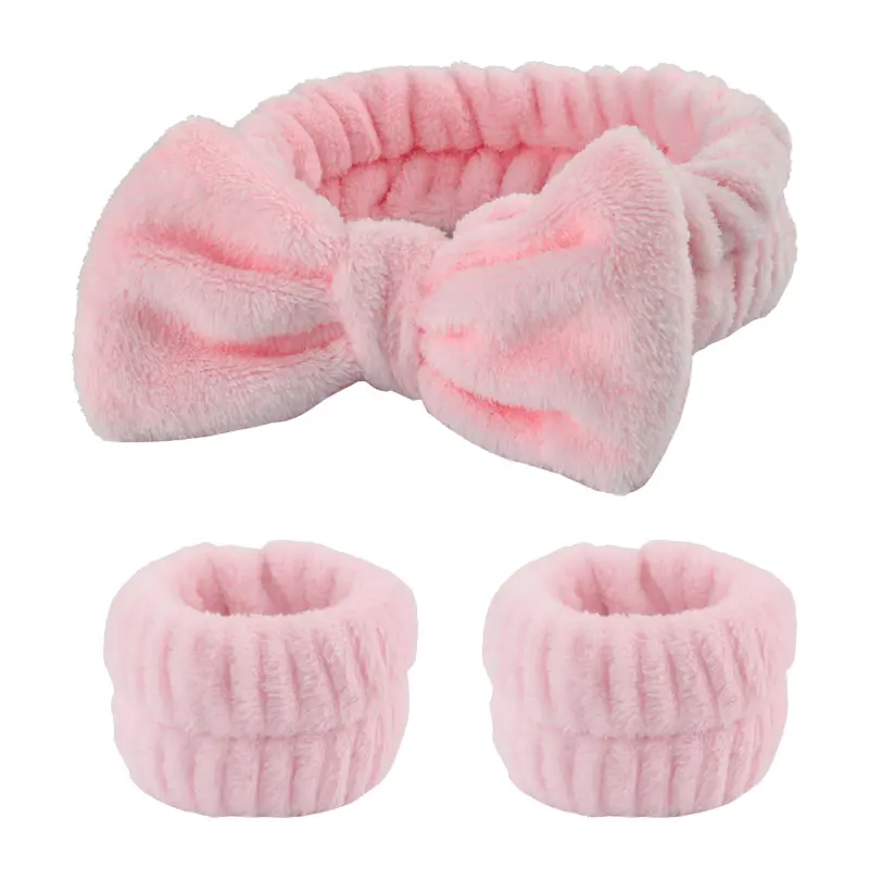 3pcs Plush Headband & Wristband Set - Image 3