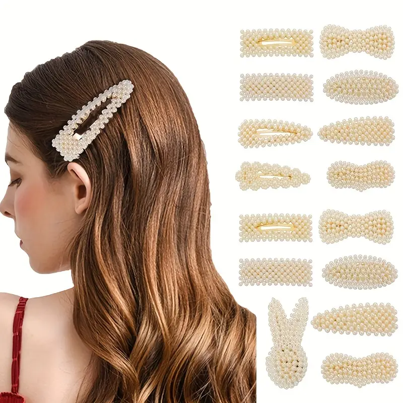 6pcs Pearl Bliss Hairpins Set - Image 2