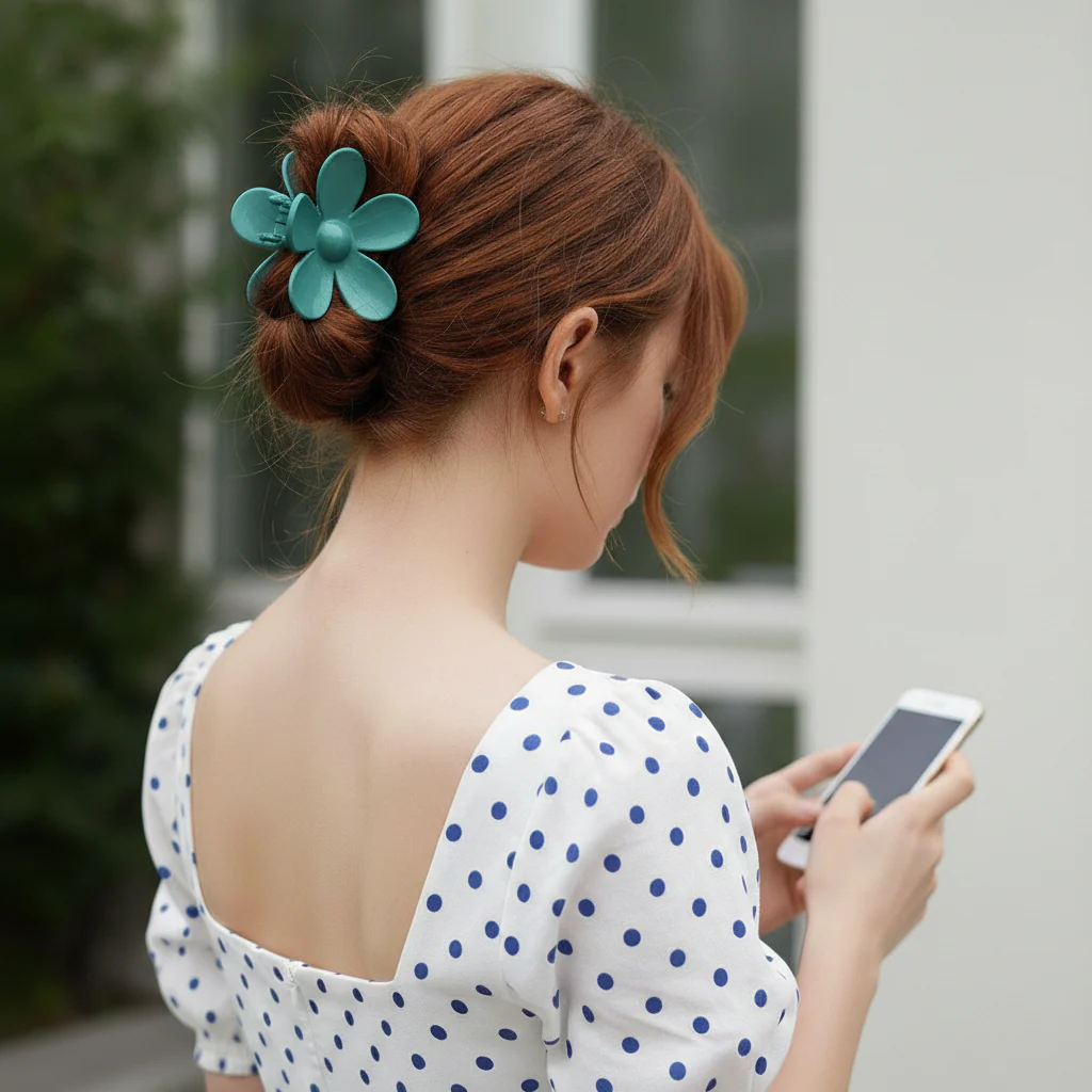 Blossom Flower Hair Claw - Image 6