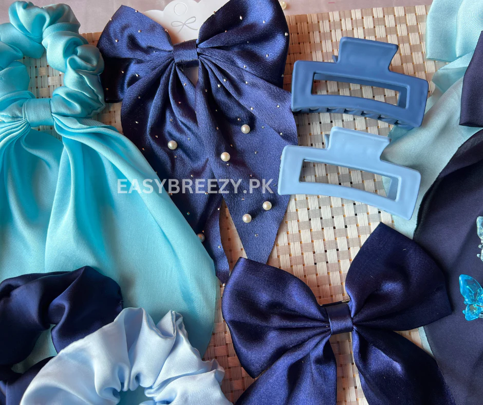 12pcs Blue Hair Accessories Bundle - Image 3