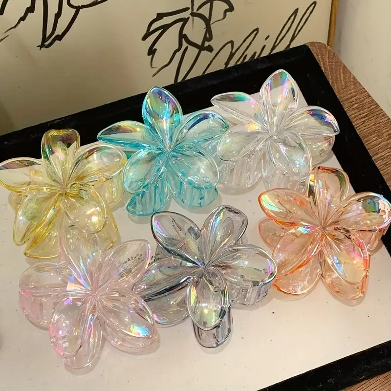 Crystal flower claw clip - Image 2