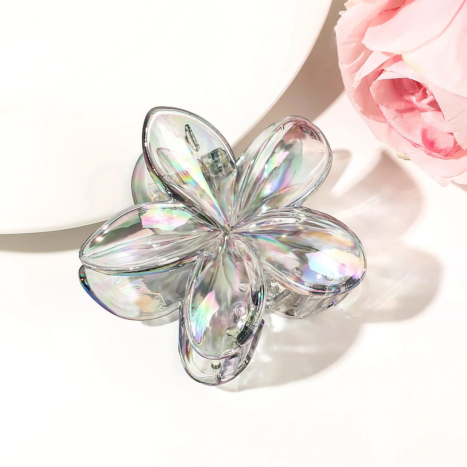 Crystal flower claw clip - Image 4