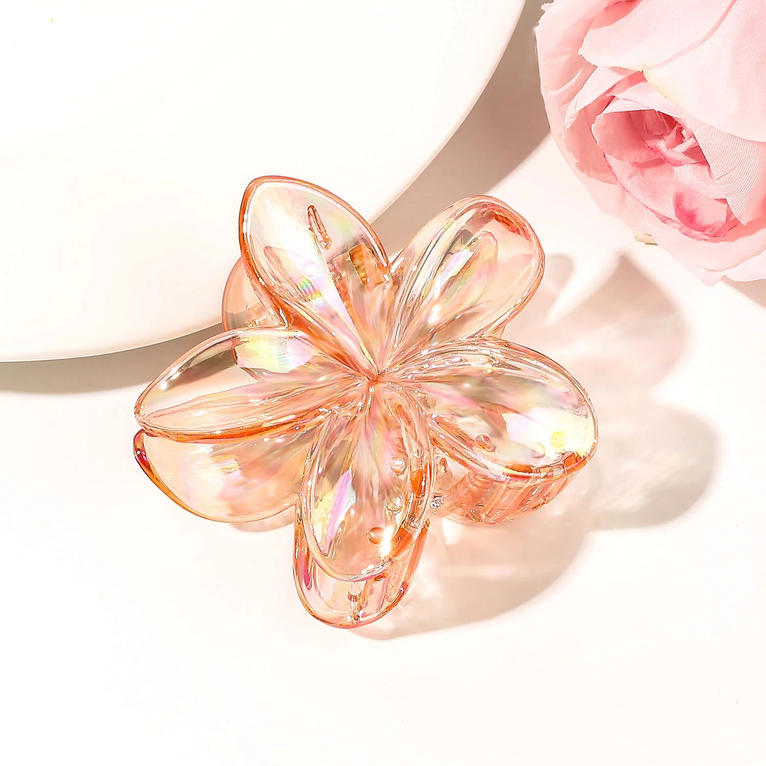 Crystal flower claw clip - Image 5