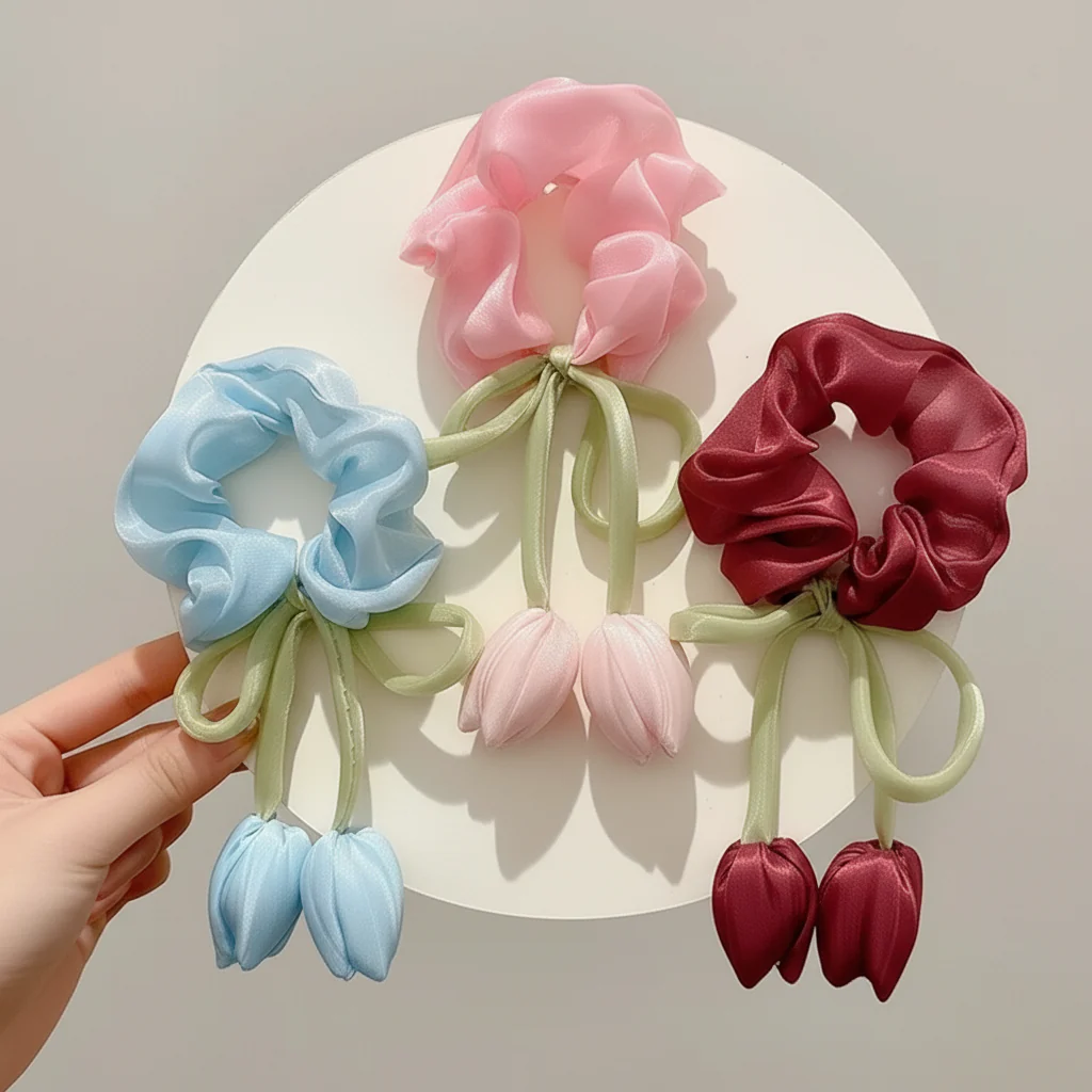 Delicate Tulip Scrunchie