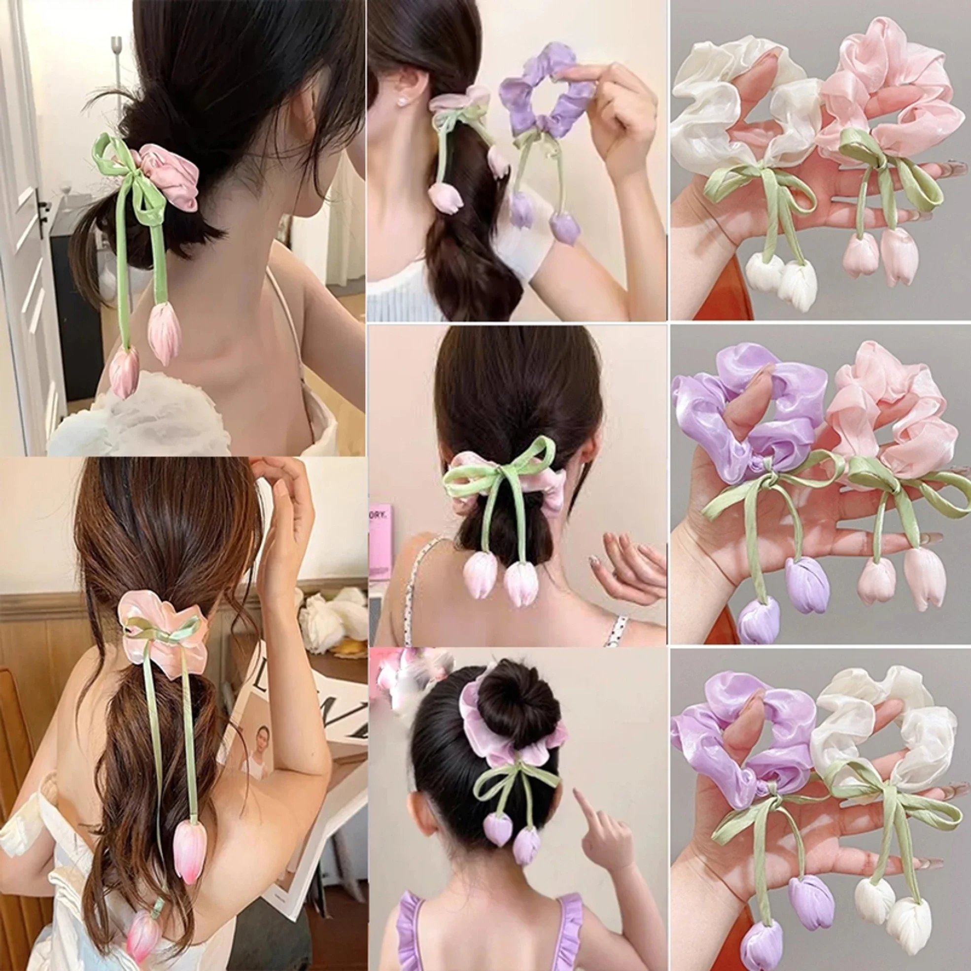 Delicate Tulip Scrunchie - Image 6