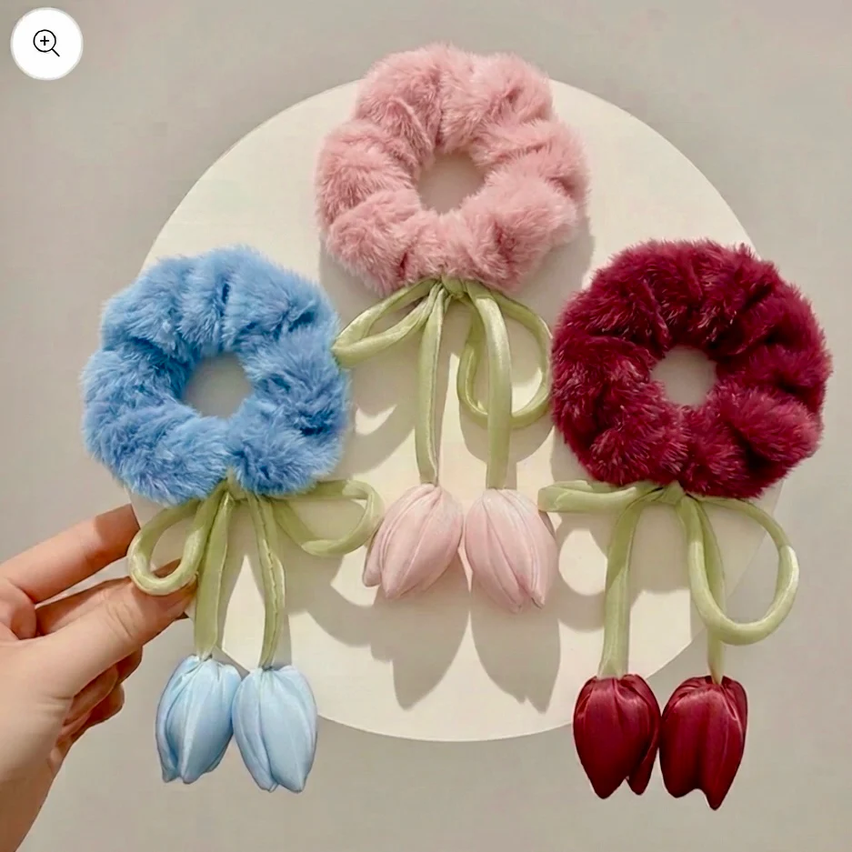 Delicate Tulip Scrunchie - Image 7