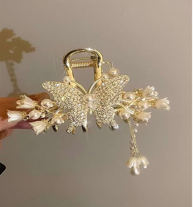 Floral Drape Claw Clip - Image 5