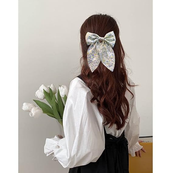 Printed Hair Bow - Image 3