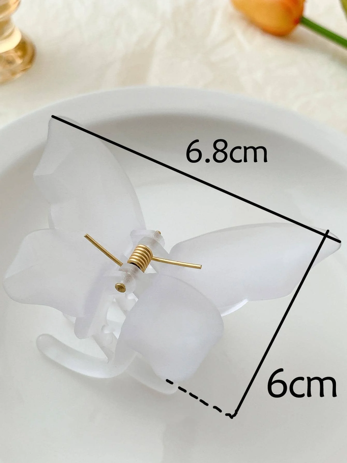 Frosted Butterfly Hair Claw - Image 2
