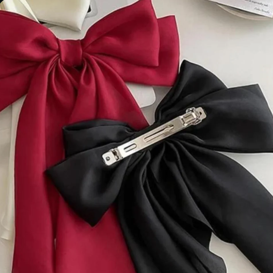 Long Tail Hair Bow Clip - Image 3