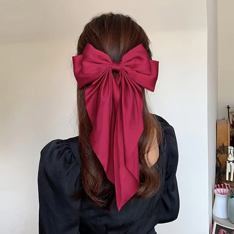 Large Bow Hair Clips (SET OF THREE) - Image 6