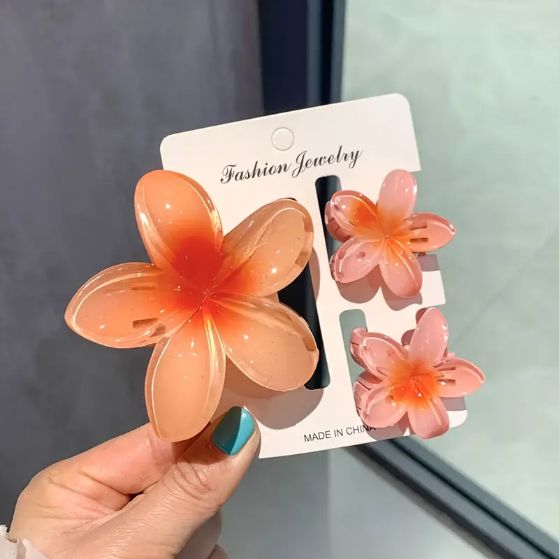 Mini and Large Flower Claw Clips Set - Image 6