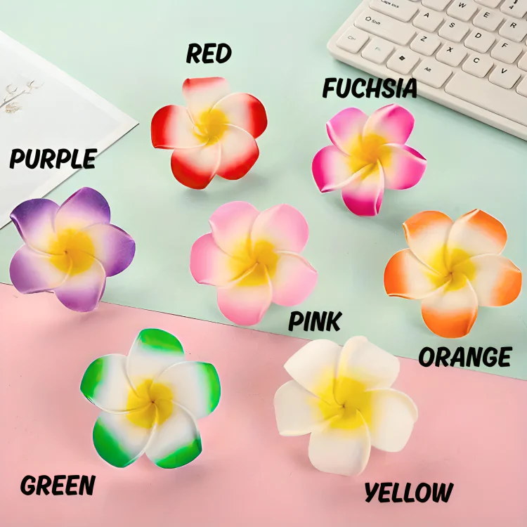 Plumeria Flower Hair Pin (PAIR) - Image 4