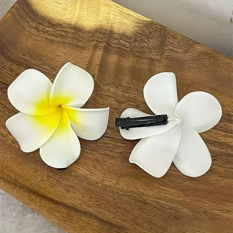 Plumeria Flower Hair Pin (PAIR) - Image 5
