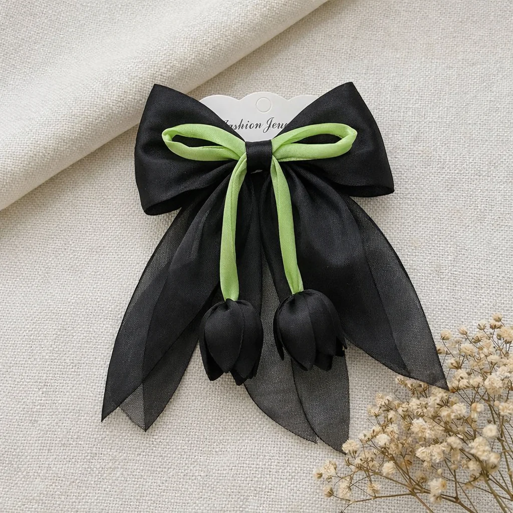 Pretty Tulip Hair Bow - Image 3