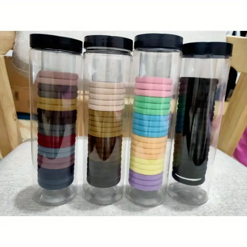 20pcs High Quality  Stretchable Hair Ties Jar - Image 2