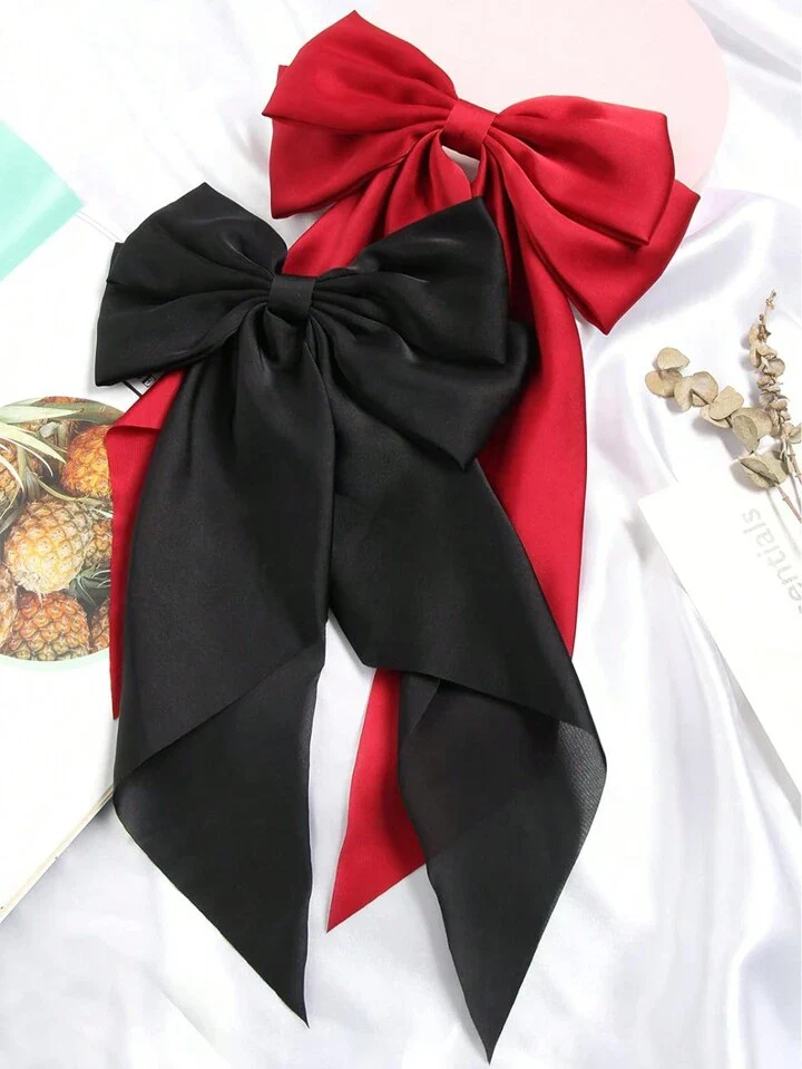 Set of 2 Silk Hair Bows (SELECT OPTION) - Image 7