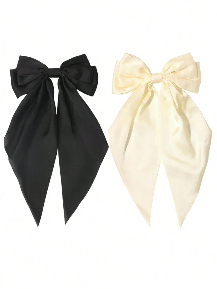 Set of 2 Silk Hair Bows (SELECT OPTION) - Image 9
