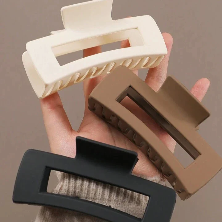 Set of 3 Nude Rectangular Claw