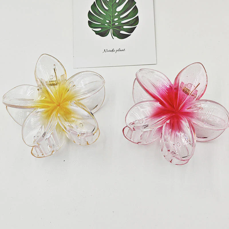 Transparent Flower Hair Claw - Image 2